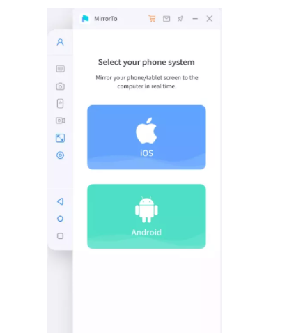 С начала вам нужно запустить iMyFone MirrorTo.