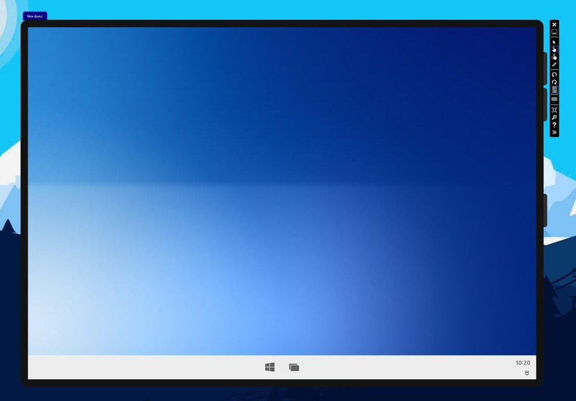 эмулятор Microsoft для Windows 10X.