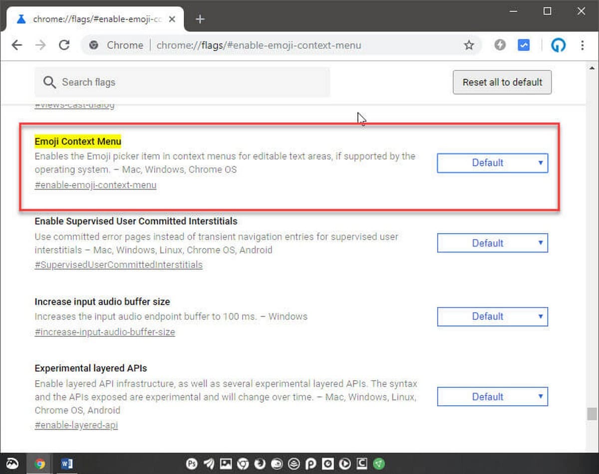 chrome://flags/#enable-emoji-context-menu