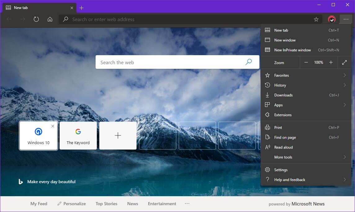 Практика использования нового браузера Microsoft Edge на основе Chromium в Windows 10
