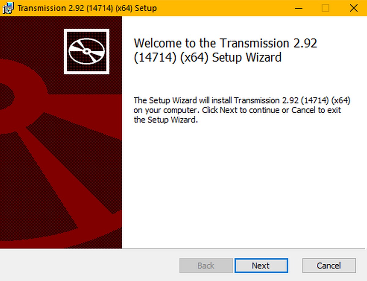 Transmission Windows 10