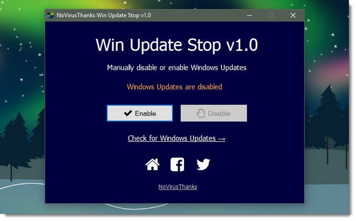 Win Update Stop