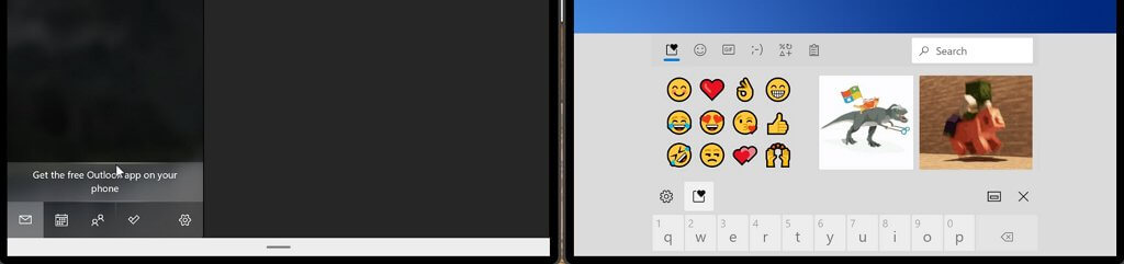 Виртуальная клавиатура в Windows 10x