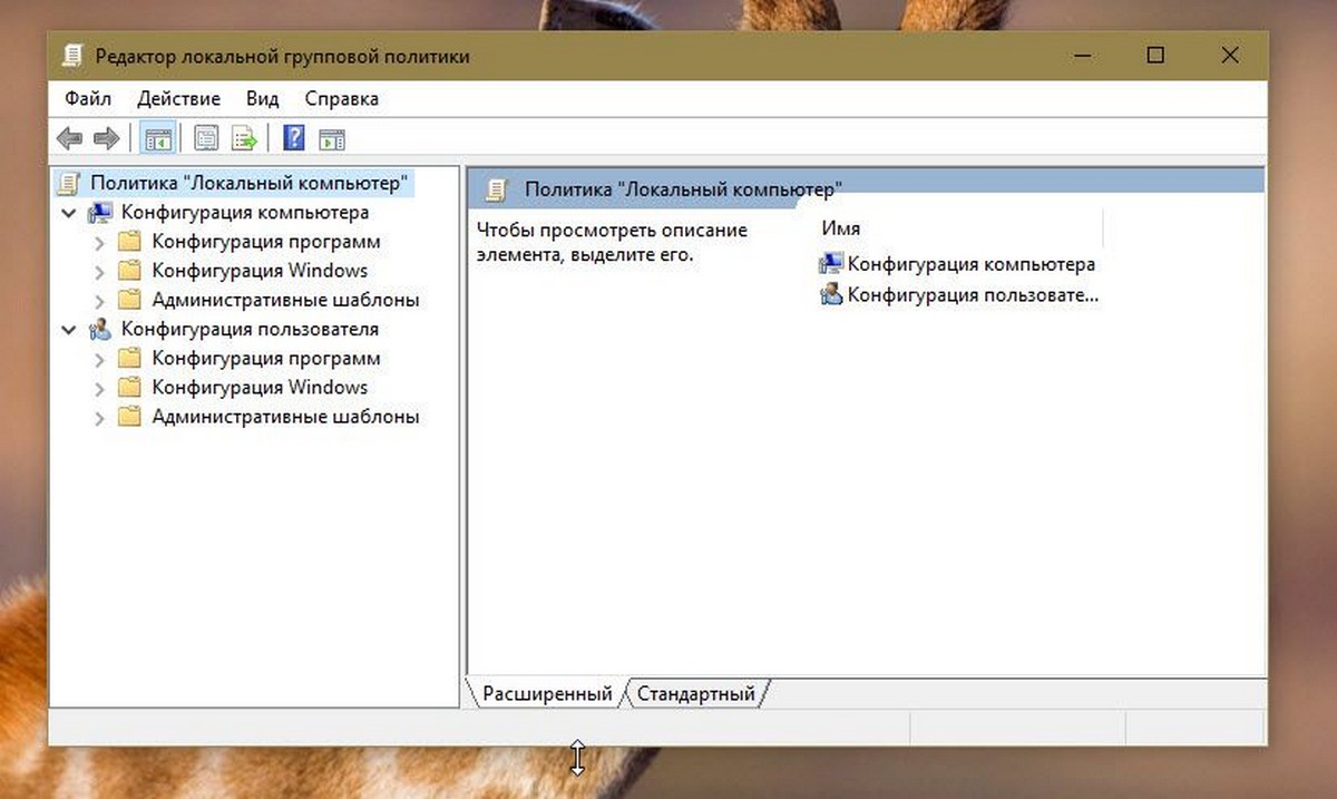 Как открыть редактор локальной групповой политики в Windows 10