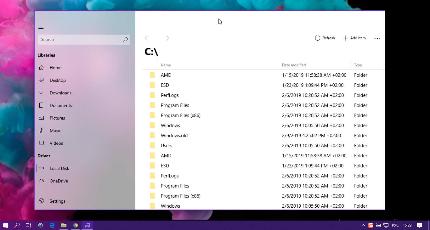 новый Проводник для Windows 10