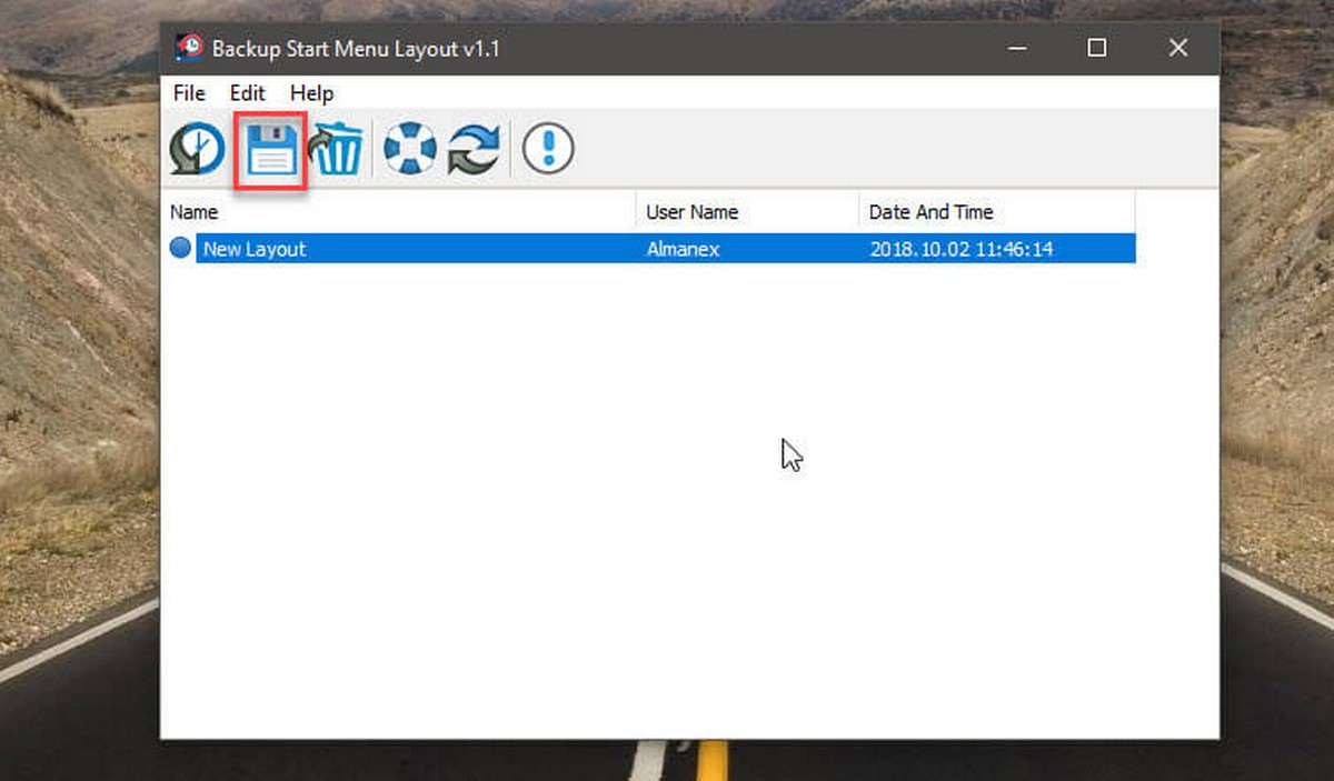 Backup Start Menu Layout