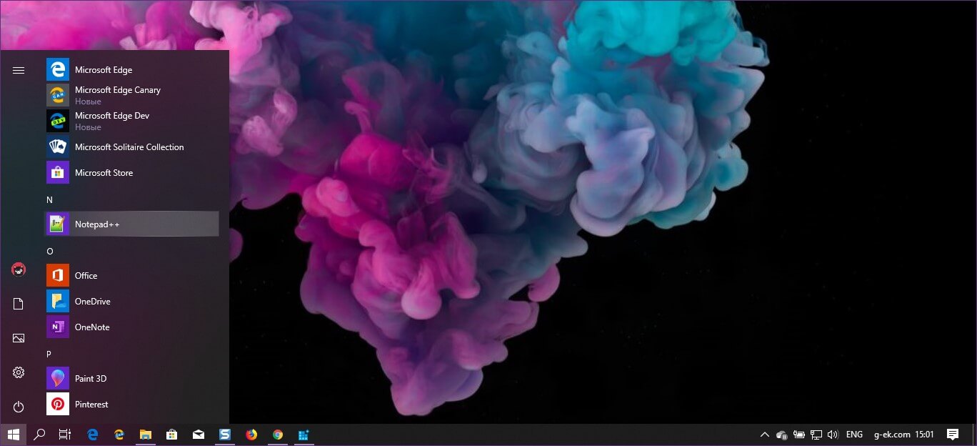 Как заменить плитки меню Пуск списком приложений (Windows 10).
